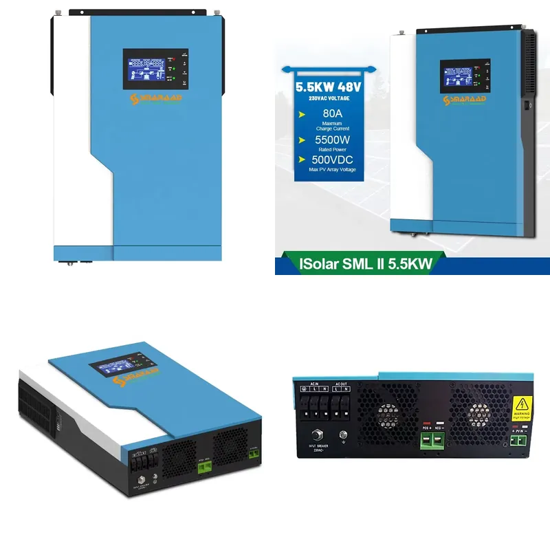Hybrid Solar Inverter 5.5Kw Mppt 48V - Controlador Solar Híbrido de 3.5KW 5.5KW,