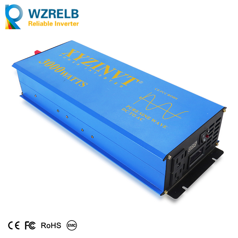 Inverter Pure Sine Wave 60Hz 120V 3000W - Inversor de energía Solar de 3000W,