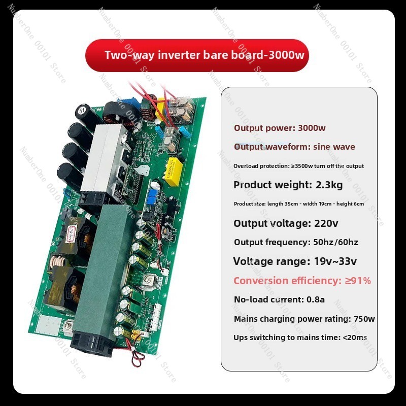 Placa base de almacenamiento d - Pure Sine Wave Inverter Board 24V 48V reseña y precio
