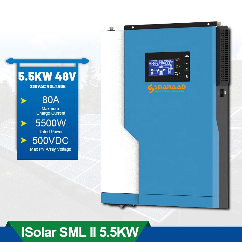 Controlador Solar de alta frec - Hybrid Solar Inverter 5.5Kw Mppt 48V reseña y precio