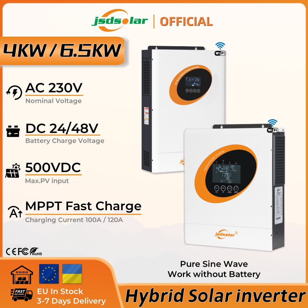Inversor Solar Híbrido JSDSola - Hybrid Solar Inverter 5.5Kw Mppt 48V reseña y precio