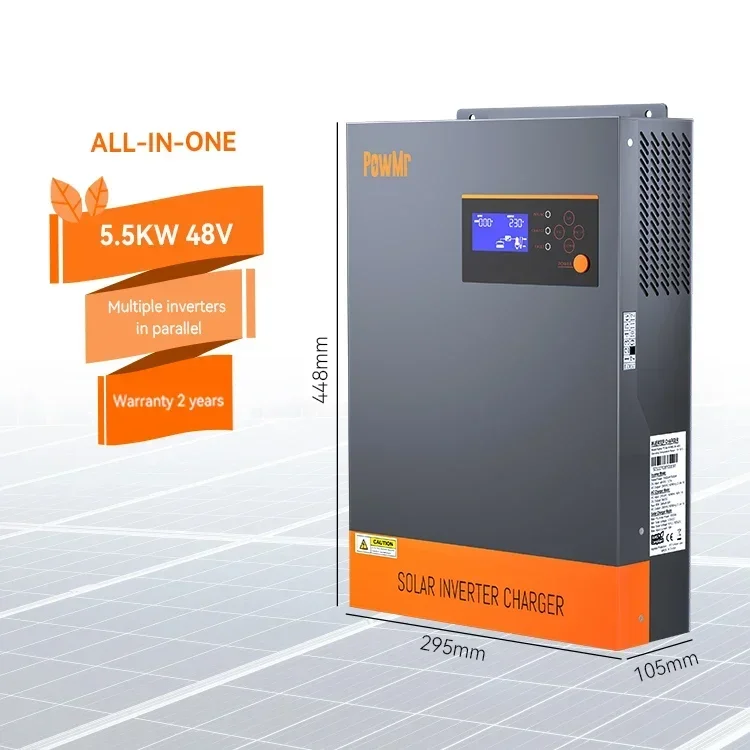 Inversor Solar Híbrido Trifási - Hybrid Solar Inverter 5.5Kw Mppt 48V reseña y precio