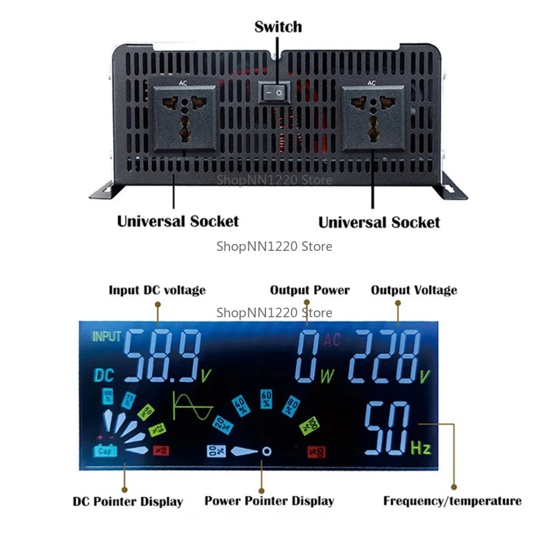 Inversor de onda sinusoidal pu - Off Grid Solar Inverter 48V 6000W reseña y precio