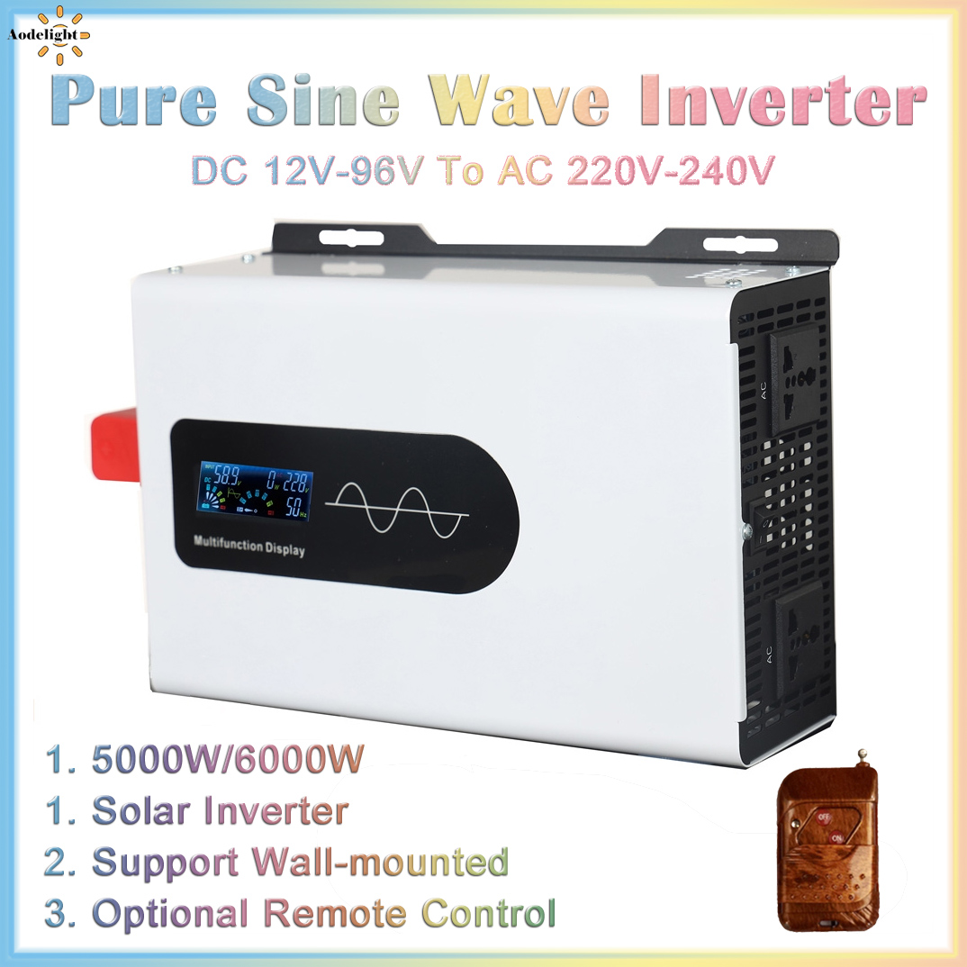 Inversor de onda sinusoidal pu - Off Grid Solar Inverter 48V 6000W reseña y precio