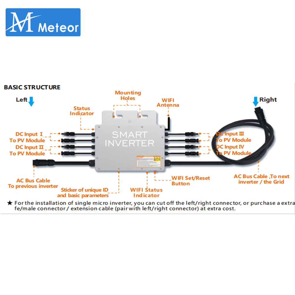 Microinversor de conexión a re - Micro Inverter 1400W Solar Grid Tie reseña y precio