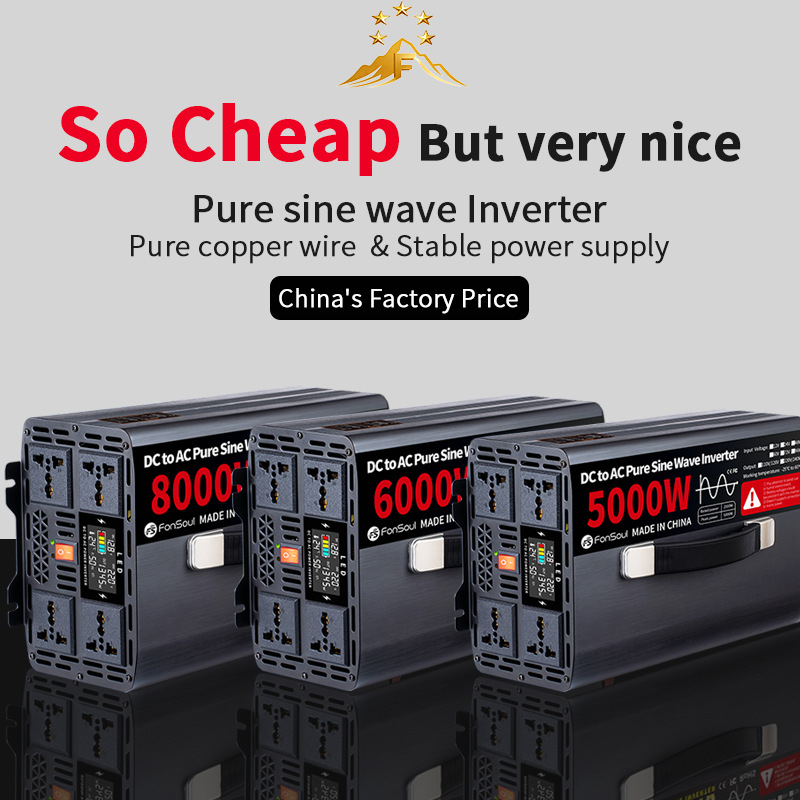 Inversores de Onda Sinusoidal  - Pure Sine Wave Inverter 5000W 48V 220V reseña y precio