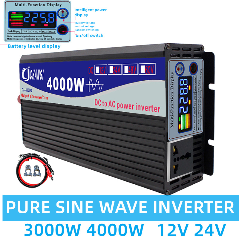 Inversor de onda sinusoidal pu - Inverter Pure Sine Wave 60Hz 120V 3000W reseña y precio
