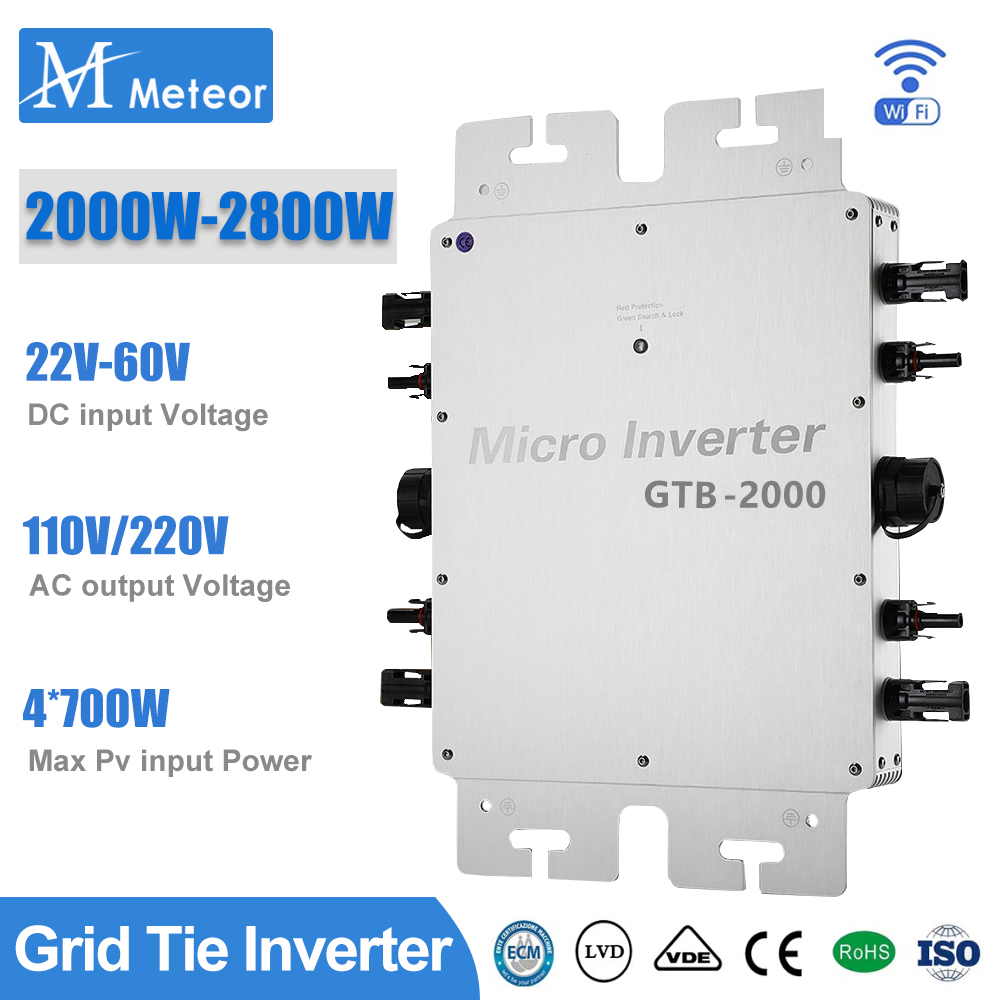 2000W 2400W 2800W Micro invers - Grid Tie Inverter Limiter 2000W reseña y precio