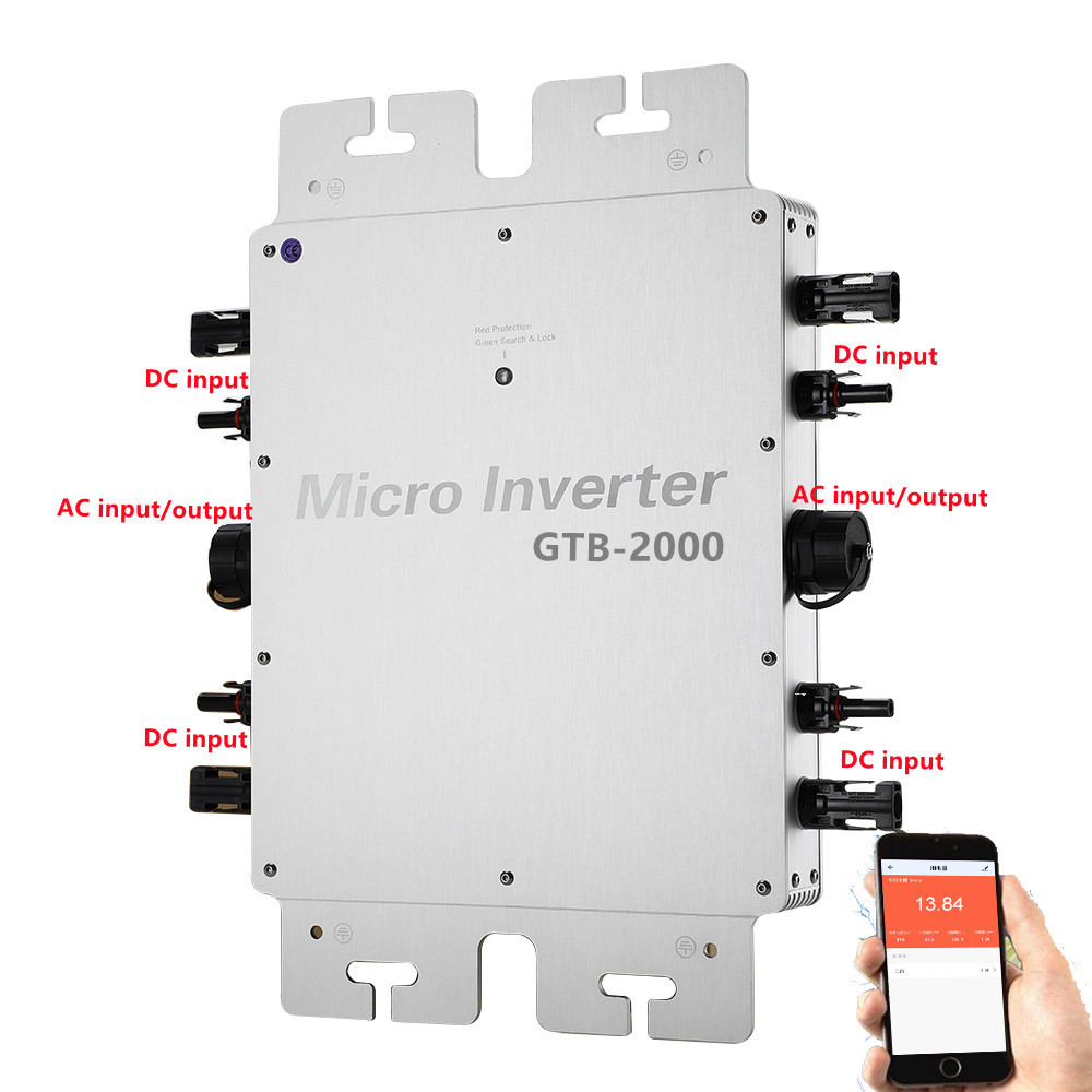 2000W 2400W 2800W Micro invers - Grid Tie Inverter Limiter 2000W reseña y precio
