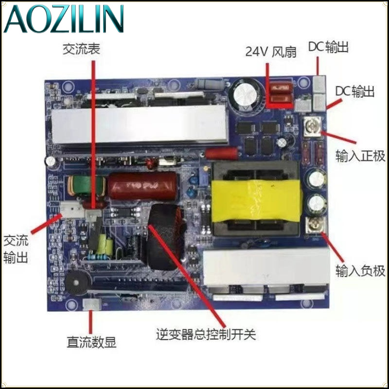 Módulo Inversor de Onda Sinuso - Pure Sine Wave Inverter Board 24V 48V reseña y precio