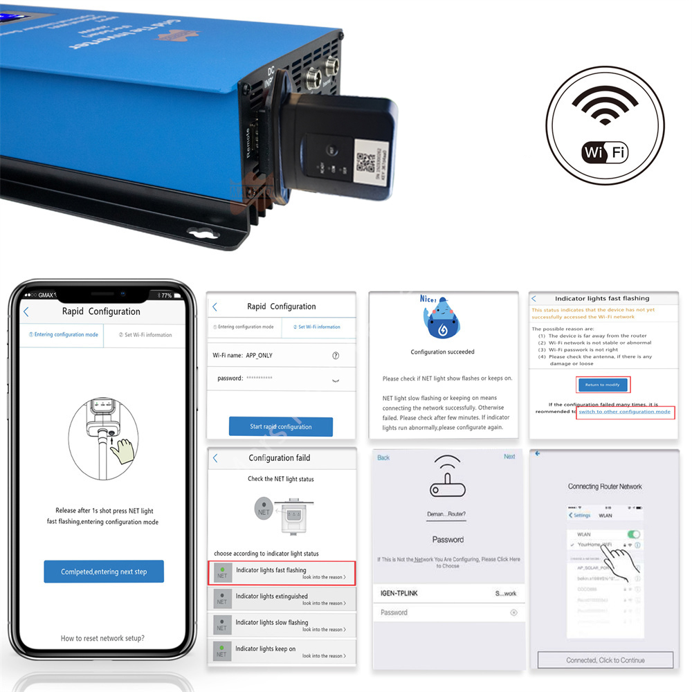 Inversor de corriente para tur - Grid Tie Inverter Limiter 2000W reseña y precio