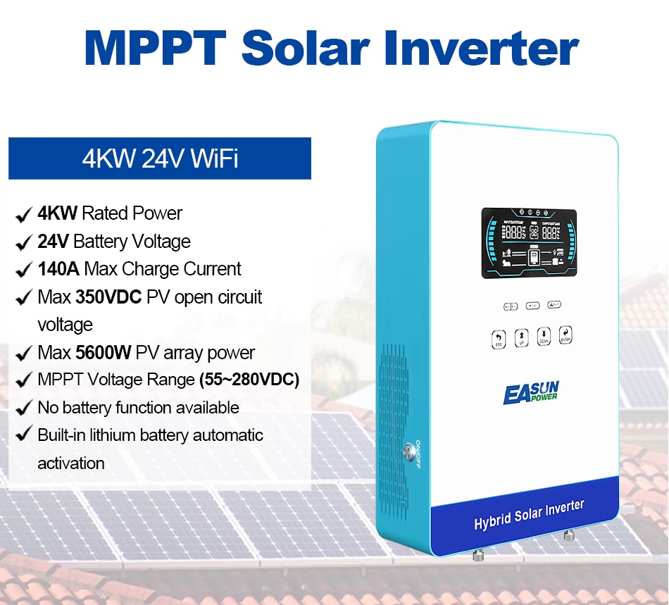 Inversor Híbrido EASUN POWER d - Grid Tie Inverter Limiter 2000W reseña y precio